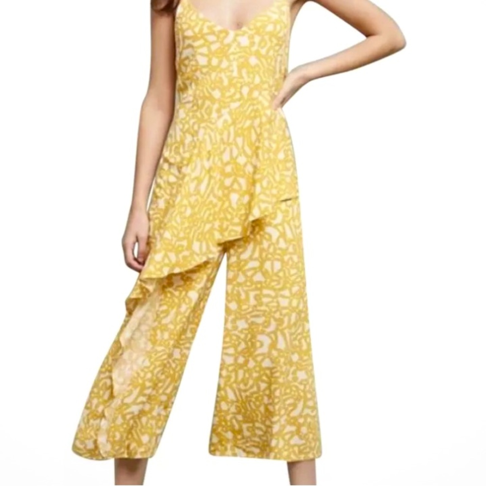 Maeve Yellow Anthropologie jumpsuit Size 2